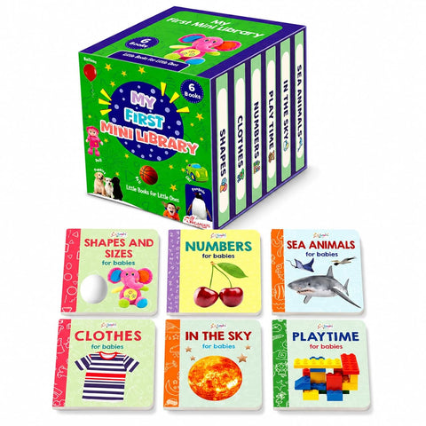 My First Library Board Books for Babies (6 Books) - MPHOnline.com