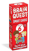 Brain Quest 6th Grade Smart Cards Revised 4th Edition (Brain Quest Smart Cards - MPHOnline.com