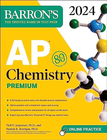 AP Chemistry Premium, 2024: 6 Practice Tests + Comprehensive Review + Online Practice (Barron's AP) Premium Edition - MPHOnline.com