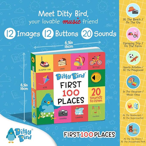 Ditty Bird: First 100 Places (20 Sounds to Listen) - MPHOnline.com