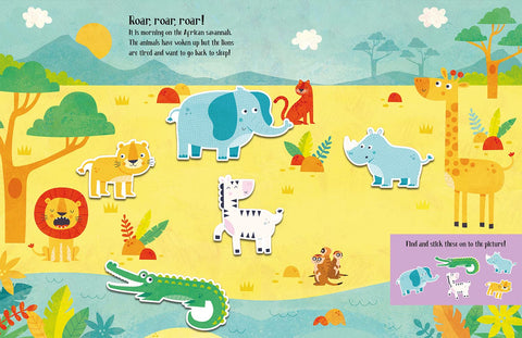 Felt Stickers :  Animals Play Scene Book - MPHOnline.com