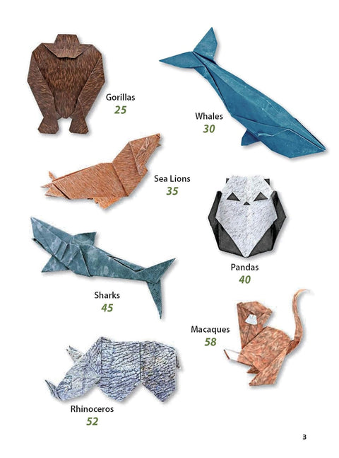 Origami Endangered Animals Kit: Paper Models of Threatened Wildlife [Includes Instruction Book with Conservation Notes, 48 Sheets of Origami Paper, FREE Online Video!] - MPHOnline.com