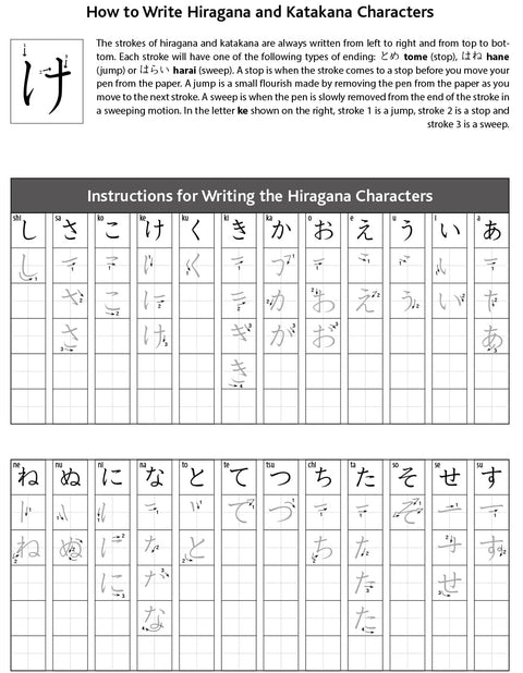 Japanese Genkouyoushi Character Writing Workbook: Practice Hiragana, Katakana and Kanji - Includes Vertical Grids and Horizontal Lines for Notes (Companion Online Audio) - MPHOnline.com