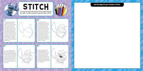 How to Draw (With Easel): Disney Stitch - MPHOnline.com