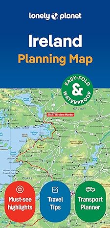 Lonely Planet Ireland Planning Map, 2nd Edition - MPHOnline.com