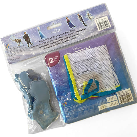 Bath Time Books: Disney Frozen (Bath Book, 6 Padded Suction Cups, 1 Mesh Bag) - MPHOnline.com