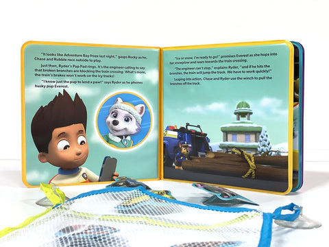 Bath Time Books: Nick Paw Patrol Girls (Bath Book, 6 Padded Suction Cups, 1 Mesh Bag) - MPHOnline.com
