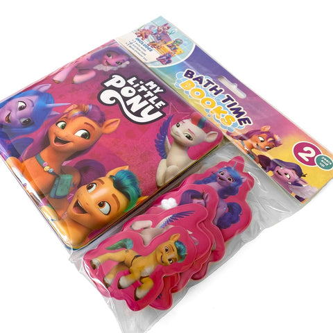 Bath Time Books: My Little Pony (Bath Book, 6 Padded Suction Cups, 1 Mesh Bag) - MPHOnline.com