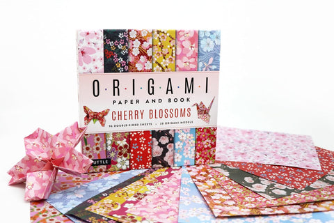 Cherry Blossoms Origami Paper and Book: 20 Easy Models with 96 High Quality Folding Sheets (Double-Sided) - MPHOnline.com