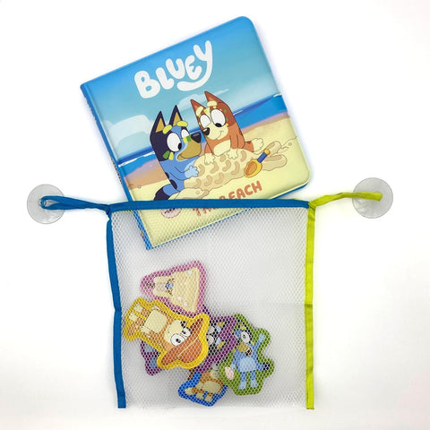 Bath Time Books: Bluey (Bath Book, 6 Padded Suction Cups, 1 Mesh Bag) - MPHOnline.com