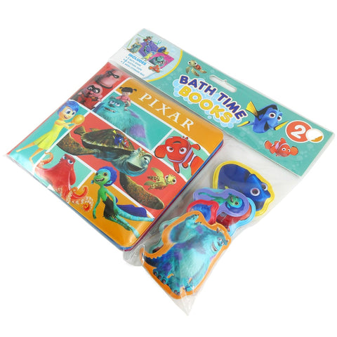 Bath Time Books: Disney Pixar (Bath Book, 6 Padded Suction Cups, 1 Mesh Bag) - MPHOnline.com