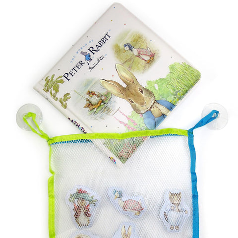 Bath Time Books: Peter Rabbit (Bath Book, 6 Padded Suction Cups, 1 Mesh Bag) - MPHOnline.com
