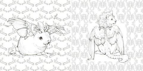 Pop Manga Dragons and Other Magically Mythical Creatures : A Coloring Book - MPHOnline.com