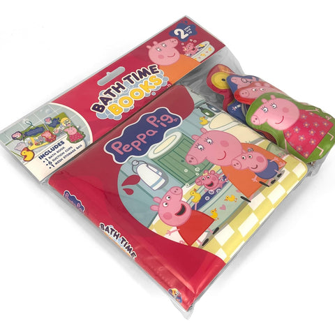 Bath Time Books: Peppa Pig (Bath Book, 6 Padded Suction Cups, 1 Mesh Bag) - MPHOnline.com
