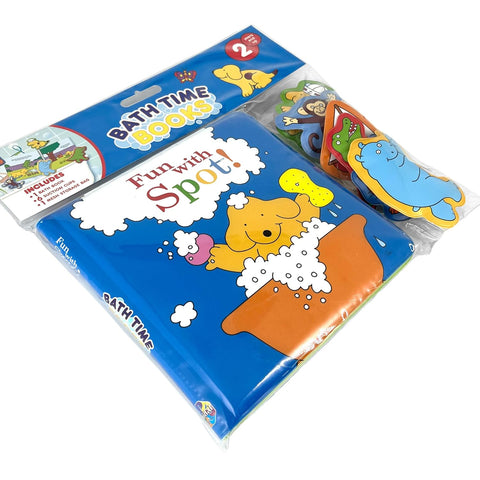 Bath Time Books: Fun With Spot (Bath Book, 6 Padded Suction Cups, 1 Mesh Bag) - MPHOnline.com