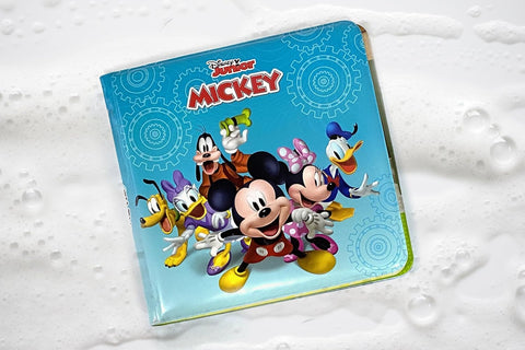 Bath Time Books: Disney Minnie & Mickey (Bath Book, 6 Padded Suction Cups, 1 Mesh Bag) - MPHOnline.com
