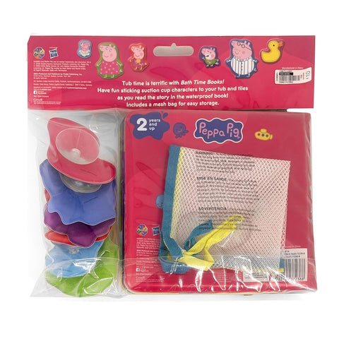Bath Time Books: Peppa Pig (Bath Book, 6 Padded Suction Cups, 1 Mesh Bag) - MPHOnline.com