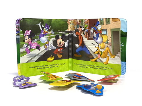 Bath Time Books: Disney Minnie & Mickey (Bath Book, 6 Padded Suction Cups, 1 Mesh Bag) - MPHOnline.com