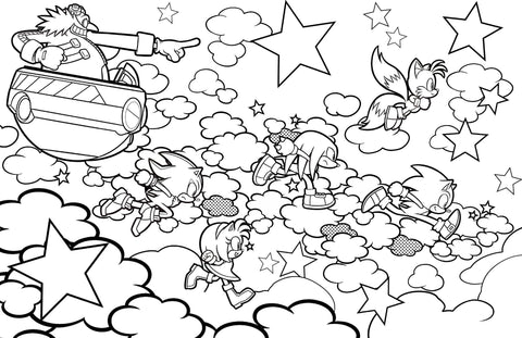 Sonic the Hedgehog: The Official Adult Coloring Book - MPHOnline.com