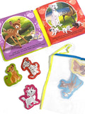 Bath Time Books: Disney Animals (Bath Book, 6 Padded Suction Cups, 1 Mesh Bag) - MPHOnline.com