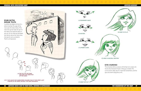 Cartoon Faces: How to Draw Heads, Features & Expressions - MPHOnline.com