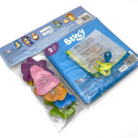 Bath Time Books: Bluey (Bath Book, 6 Padded Suction Cups, 1 Mesh Bag) - MPHOnline.com