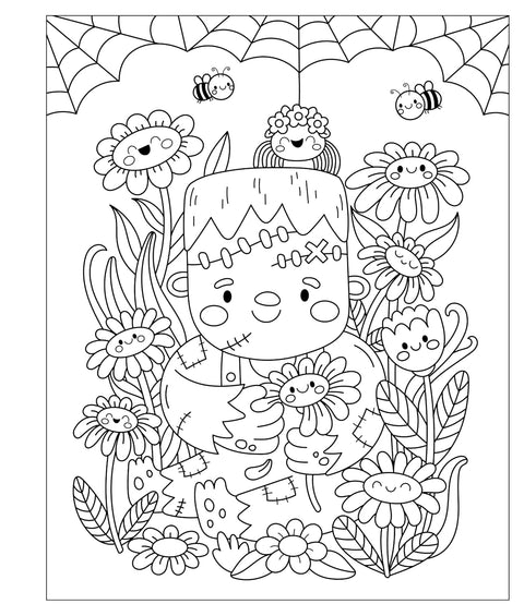 Mangatopia: Spoopy Cuties: A Sweet and Spooky Coloring Book - MPHOnline.com