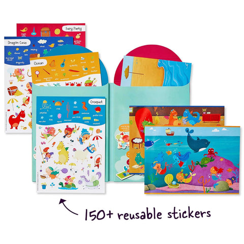 Stick with Magical Creatures Reusable Sticker Playscenes (Highlights Reusable Sticker Playscenes) - MPHOnline.com