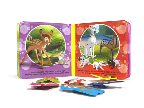 Bath Time Books: Disney Animals (Bath Book, 6 Padded Suction Cups, 1 Mesh Bag) - MPHOnline.com