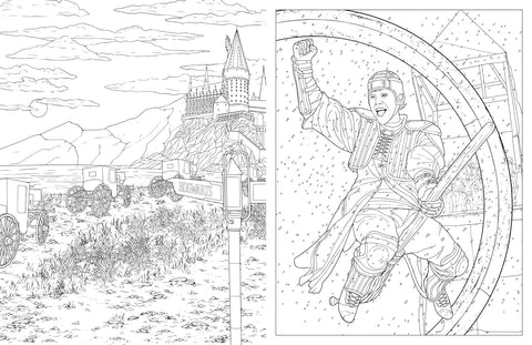 Harry Potter: Travels Through the Wizarding World: An Official Coloring Book - MPHOnline.com