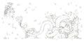 Pop Manga Dragons and Other Magically Mythical Creatures : A Coloring Book - MPHOnline.com