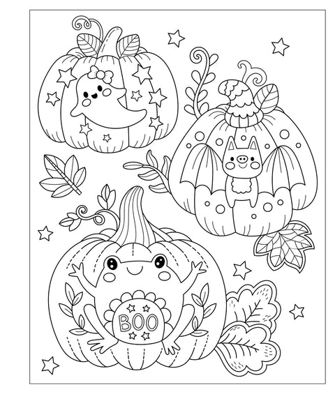 Mangatopia: Spoopy Cuties: A Sweet and Spooky Coloring Book - MPHOnline.com