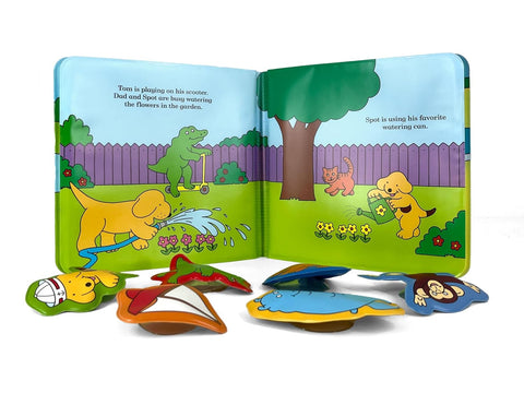 Bath Time Books: Fun With Spot (Bath Book, 6 Padded Suction Cups, 1 Mesh Bag) - MPHOnline.com