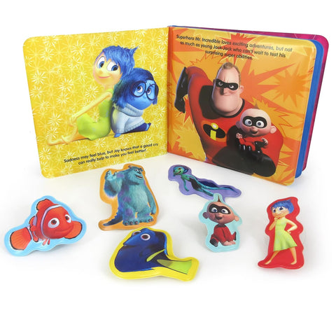 Bath Time Books: Disney Pixar (Bath Book, 6 Padded Suction Cups, 1 Mesh Bag) - MPHOnline.com