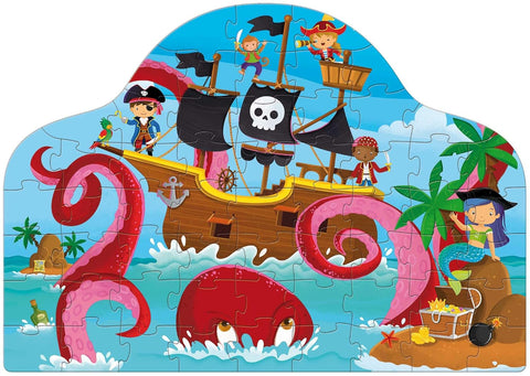 Shaped Puzzle Fantasy - Pirates & Krakens - MPHOnline.com