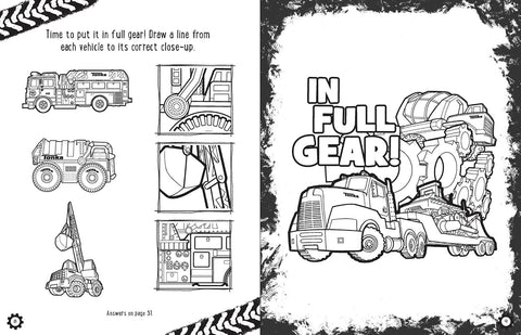 Book & Magnetic Playset: Tonka - MPHOnline.com