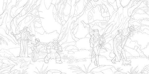 The Dungeons & Dragons Coloring Book: 80 Adventurous Line Drawings - MPHOnline.com