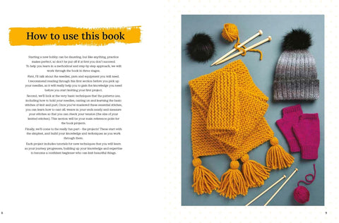 The Beginner's Guide to Knitting: Easy techniques and 8 fun projects - MPHOnline.com