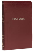 Nkjv, Thinline Reference Bible, Leather-Look, Burgundy, Red - MPHOnline.com