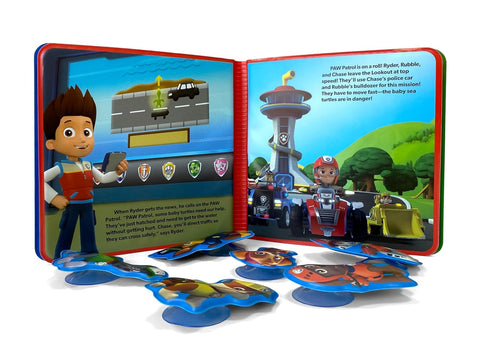 Bath Time Books: Nick Paw Patrol (Bath Book, 6 Padded Suction Cups, 1 Mesh Bag) - MPHOnline.com