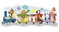 Travel Puzzle: Animals On A Train (Book + Giant Puzzle) - MPHOnline.com