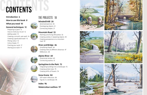 Anyone Can Paint Watercolour Landscapes: 6 easy step-by-step projects to get you started - MPHOnline.com