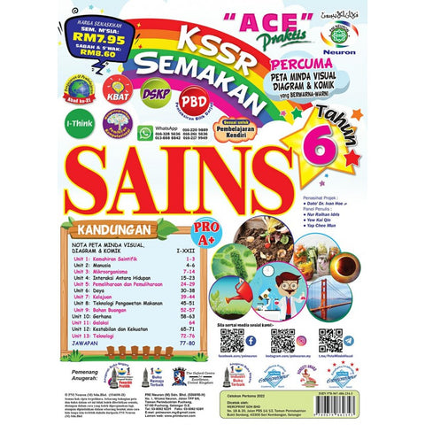 Ace Praktis KSSR Semakan - Sains Tahun 6 - MPHOnline.com