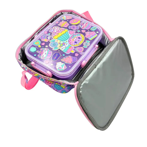 LOTTIE & BO Square Lunch Bag - Sweet Pop