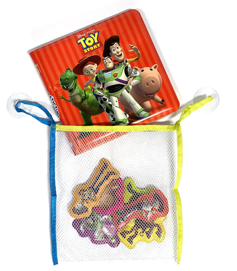 Bath Time Books: Disney Toy Story (Bath Book, 6 Padded Suction Cups, 1 Mesh Bag) - MPHOnline.com