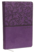 NKJV, Deluxe Gift Bible, Leathersoft, Purple, Red Letter, Comfort Print - MPHOnline.com