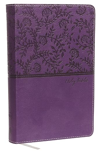 NKJV, Deluxe Gift Bible, Leathersoft, Purple, Red Letter, Comfort Print - MPHOnline.com