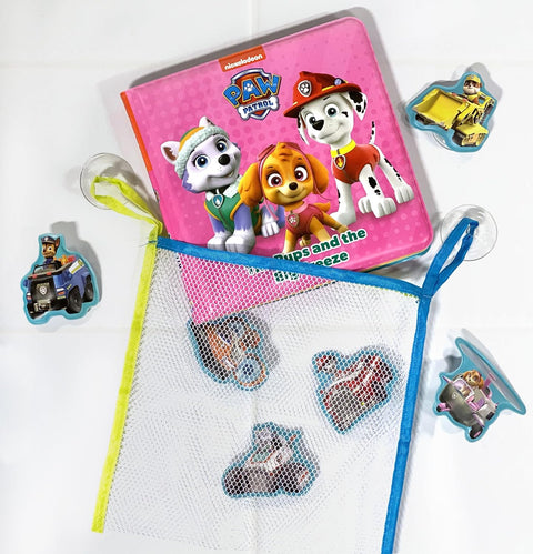 Bath Time Books: Nick Paw Patrol Girls (Bath Book, 6 Padded Suction Cups, 1 Mesh Bag) - MPHOnline.com