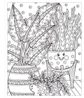 Zendoodle Coloring: Happy Houseplants - MPHOnline.com