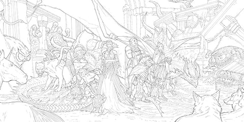 The Dungeons & Dragons Coloring Book: 80 Adventurous Line Drawings - MPHOnline.com